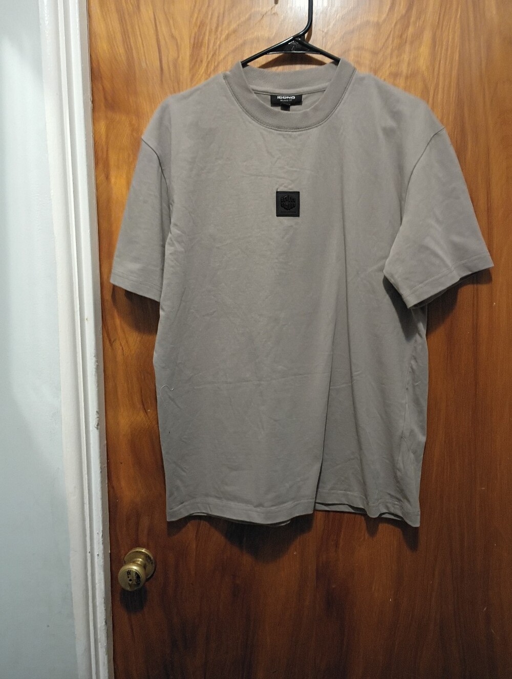 Icono Men's Short Sleeve Crewneck T-Shirt in Taupe